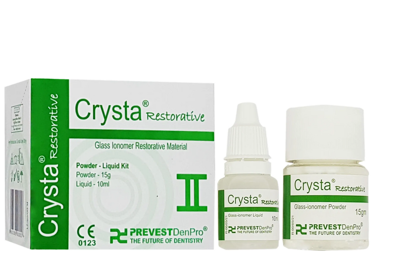 Prevest Crysta Restorative II GIC Aesthetic Fine Particle Glass Ionomer Restorative Material