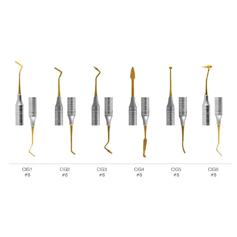 Gdc |  Composite Instruments Gold Titanium | Set of 6