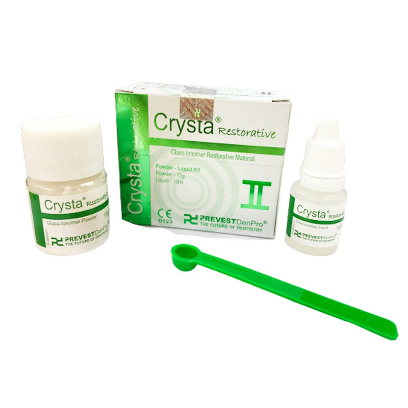 Prevest Crysta Restorative II GIC Aesthetic Fine Particle Glass Ionomer Restorative Material