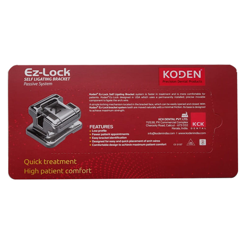 Self Ligating Bracket| Koden Ez-Lock| kck Dental Pvt. Ltd.